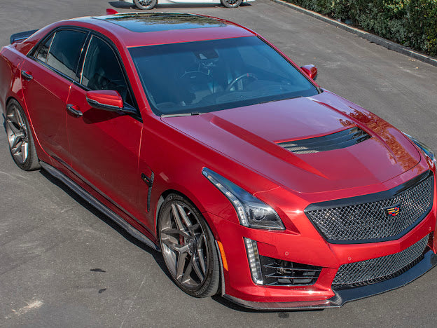2016-2019 CTS-V3 FRONT SPLITTER WHEEL ARCHES - CARBON FIBER